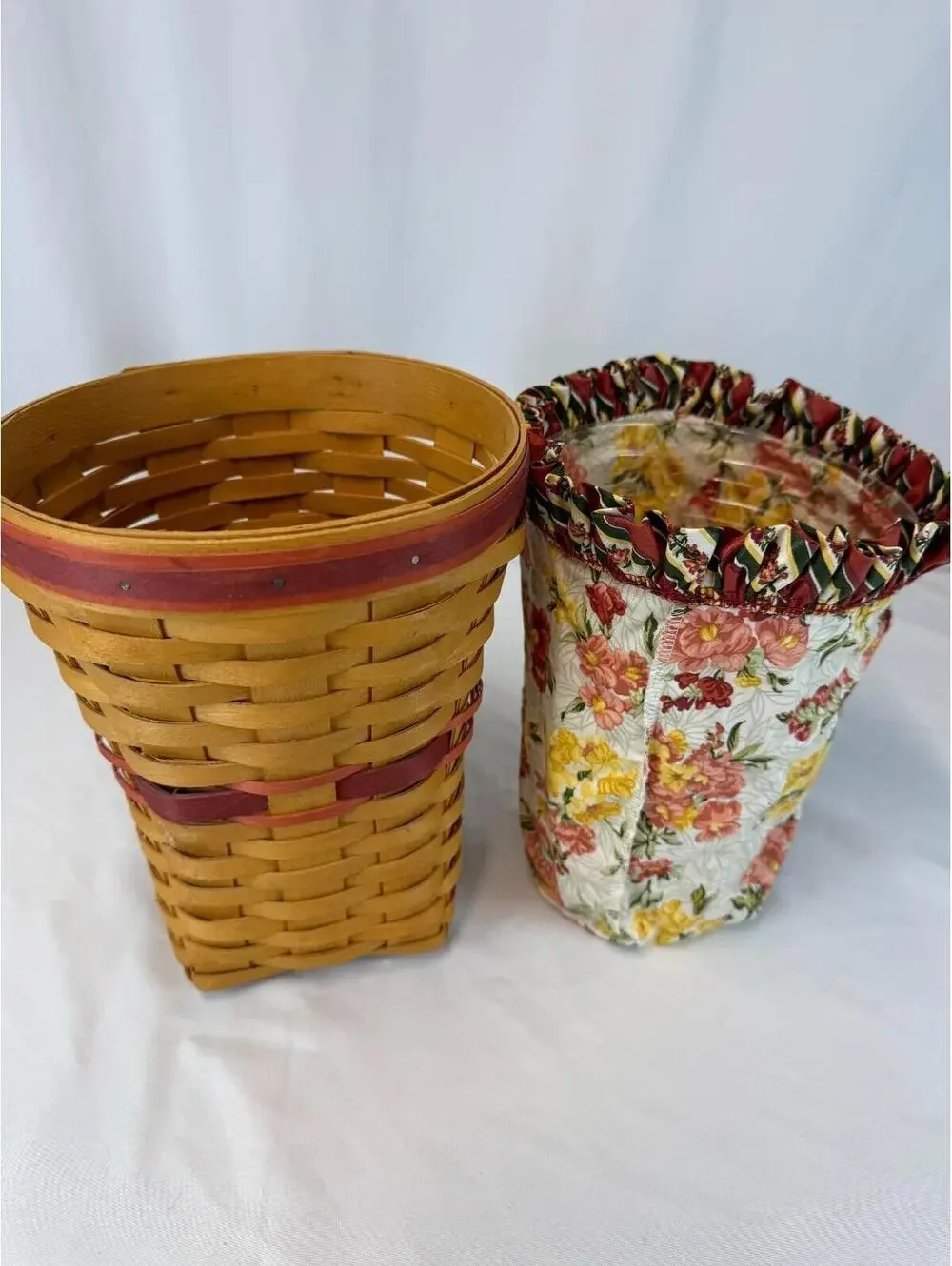 1998 Longaberger May Series Snapdragon Basket w/Liner & Protector 7.5